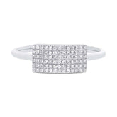 0.21ct 14k White Gold Diamond Lady's Ring Size 9